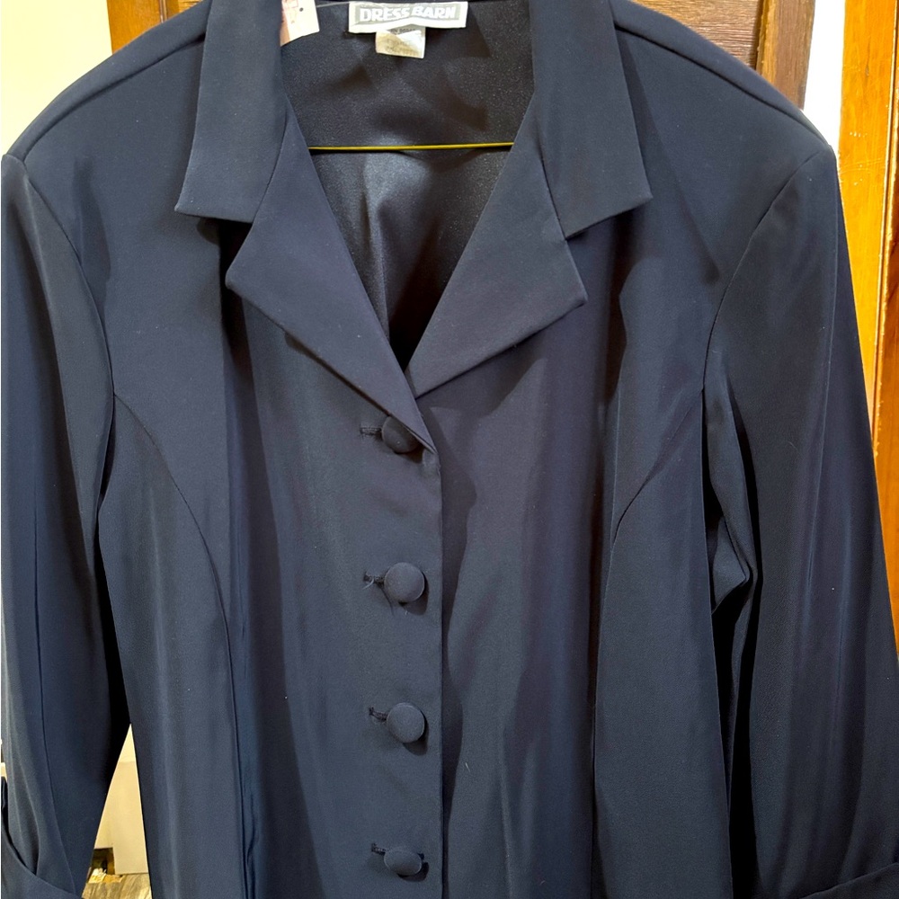 Dress Barn Women's Navy Button Top